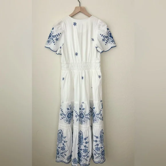 NWOT Anthropologie The Somerset Maxi Dress Eyelet Edition M - Picture 8 of 8